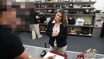 XXX PAWN - Foxy Business Lady Gets Fuck Inside Shop Backroom