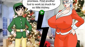 [xmas Animated Game] Christmas Pay Rise - Mrs. Santa Fucks Cheat on