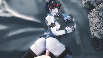 Owerwatch Widowmaker Gets Plowed Rough into Anal and Twat (Point Of View 4K)