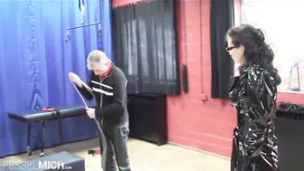 Granpa got a punishment from young german dom