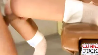 Hot nurse good at giving blowjobs