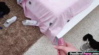 Stepbro catches stepsister watching porn
