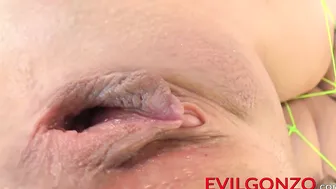 Porn stars show their dripping cunts and sex toys upclose