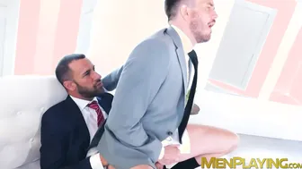 Athletic hunk Franky Fox rides his colleague Gustavo Cruz