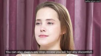 Cute virgin teen getting fucked for the first time