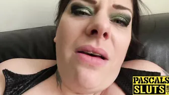 Nasty slut Caitlin Minx gets her ass spanked and masturbates