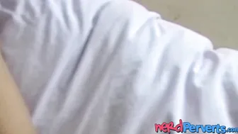 Fake producer stuffs cute little babe with hard cock
