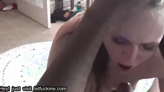 blowjob slutty amateur wives enjoying cocks in interracial 4some
