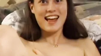 Never seen before lesbians toying pussies in threesome