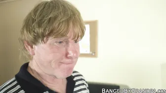 Doctor babe seduces grandpa with blowjob and riding