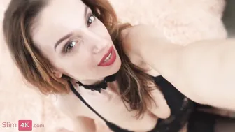 Thin Cutie fucks with 2 beauty men
