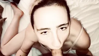 pov Facial Amazingly Hot Goddess College cunt with mouth Sucking Off my Penis Long Jizzed Part3