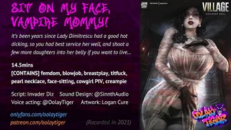 Sitting porn video – Lady Dimitrescu - Sit on my face Vampire Mommy (teens EroAudio)