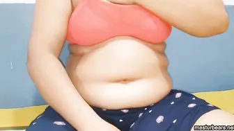 Chubby Nepal Milf Nima shows off and masturbates