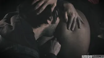 Husband fucks his mature wife outdoors
