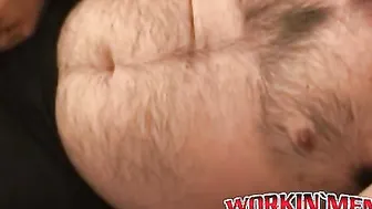 Bearded mature gay sucking dick with pleasure