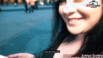German chubby Fat Girl picked up at real Street casting