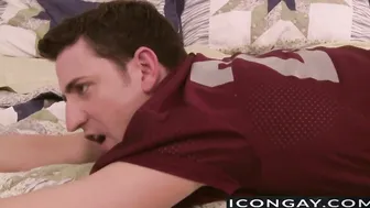 Robert Axel takes Lance Hards big uncut dick into his mouth