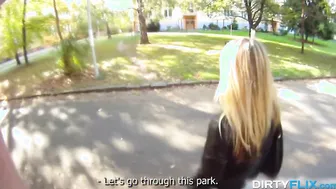 Blond Cuties Into Outdoor Orgy