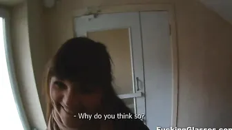 Not shy to fuck on a stairway