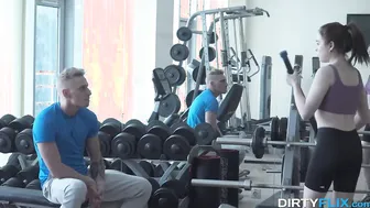 Hot Gym Buddy Fucks Sexy Blonde Babe in Intense Workout Session