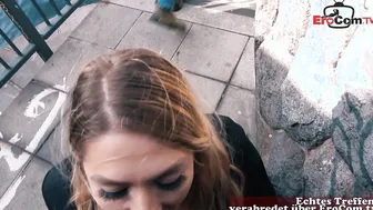 German big tits slut make real blind date casting