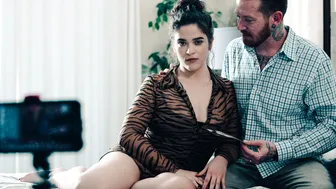 Hot latina MILF dressing up as his wife