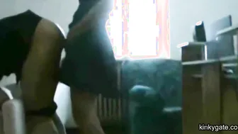My wife demolish my ass with huge strapon