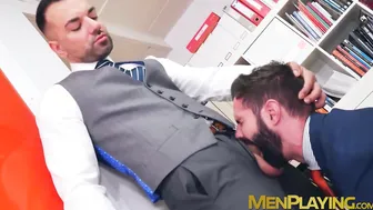Employee porn video – Naught boss Dani Robles hammered by brunette Oliver Marinho