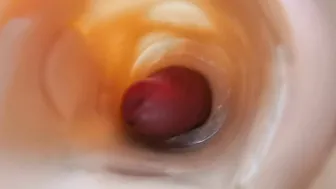 Dick in sex dildo point of view (cum rough)