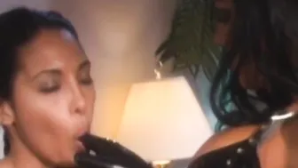 Cherokee porn video – BDSM brunette Cherokee drills with dildo ebony babes pussy