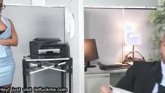 blowjob big tits at work - luna star ricky johnson - my overly anal