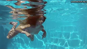 Nata Ocean hot petite pornstar underwater