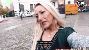 German lesbian real pick up date casting and fuck