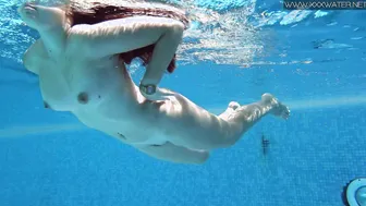 Swimming pool erotics by Diana sexy Spanish girl