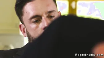 Real estate agent anal fucked in suit by big dick mogul