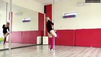 Manya moves her legs and does astonishing poses