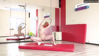 Manya moves her legs and does astonishing poses