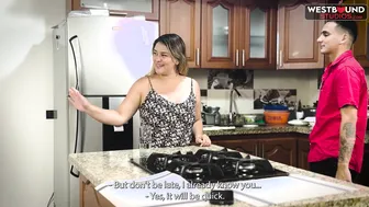 Horny MILF Valentina Tejada Fucked in the Kitchen by Her Son’s Best Friend
