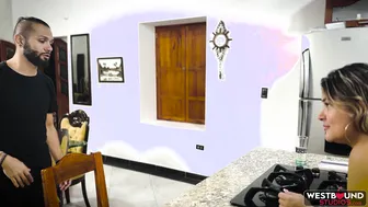 Celes Tejada porn video – Horny MILF Valentina Tejada Fucked in the Kitchen by Her Son’s Best Friend