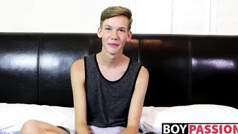 Find porn video – Skinny twink wanks his long cock until he explodes his jizz