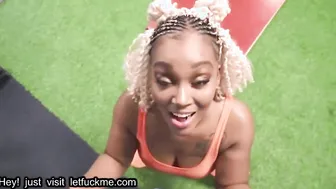 cumshot curby ebony babe mimi curvaceous twerks her big ass