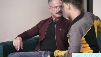 Old Scott fucks his boy Hunter Scott tight ass
