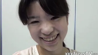 Voluptuous Japanese babes show their hairy pussies in public