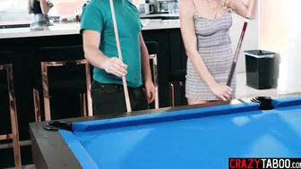 Strip pool leads to rough threesome sex