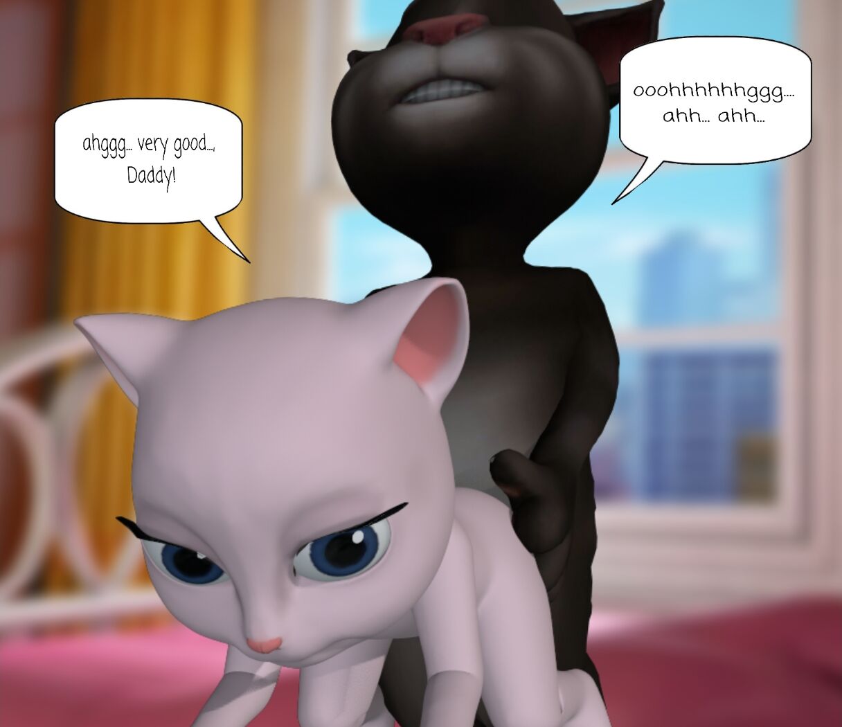 Talking Tom and Talking Angela TT&F: maker a sun 4kPorn.XXX