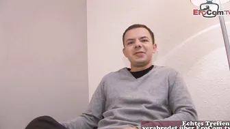 German Student teen make Sex Casting with a Stranger and fuck