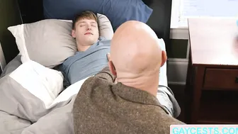 Horny Bald Snow analed his napping stepson Noah