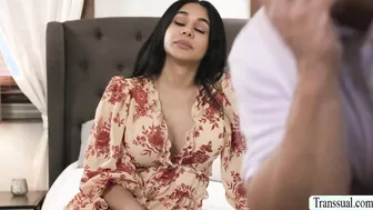 Fat dude Draven Navarro analed by TS Eva Maxim