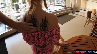 Tiny Thai MILF cutie fucked in a hotel